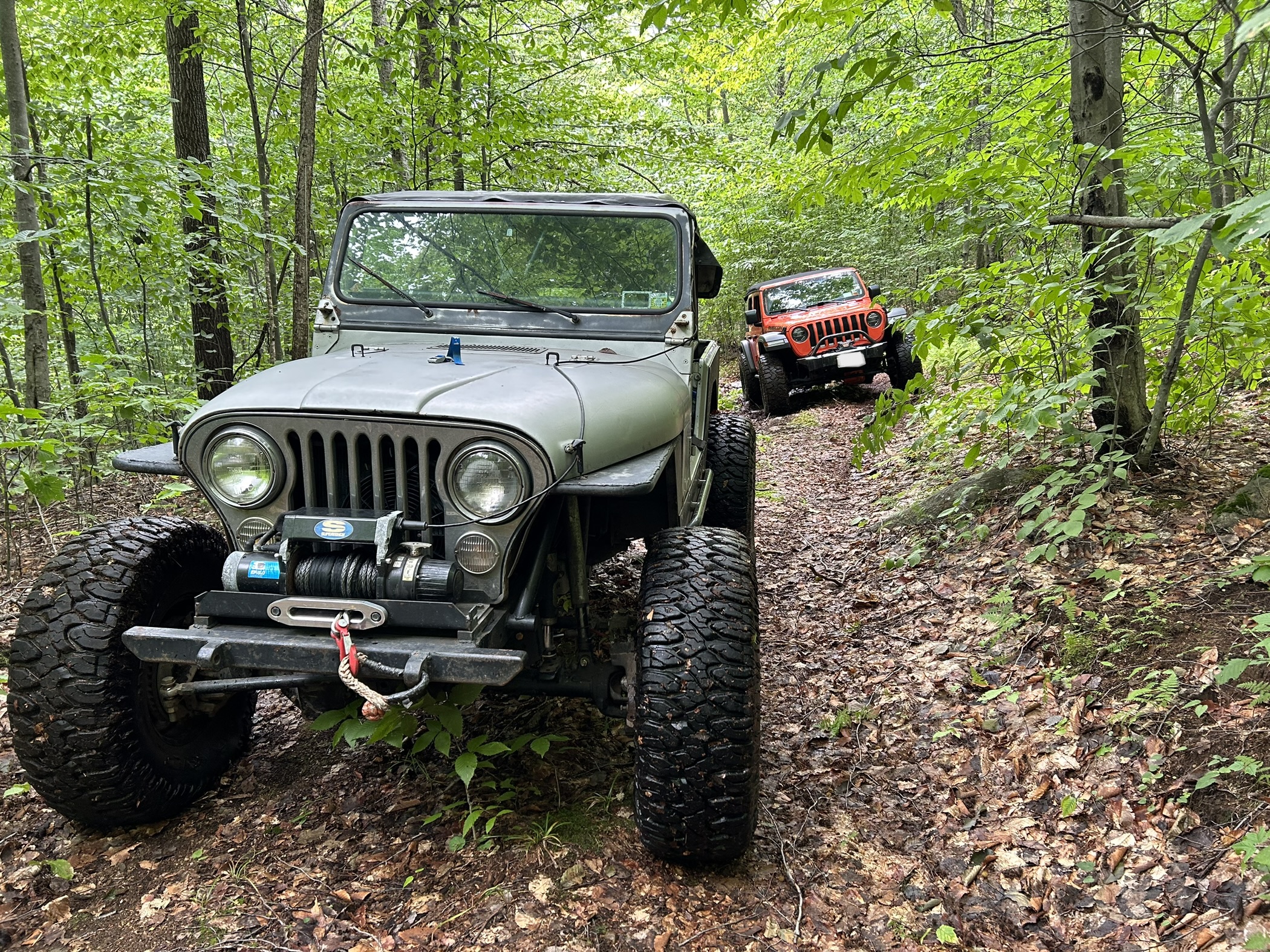 Jeep at big rock